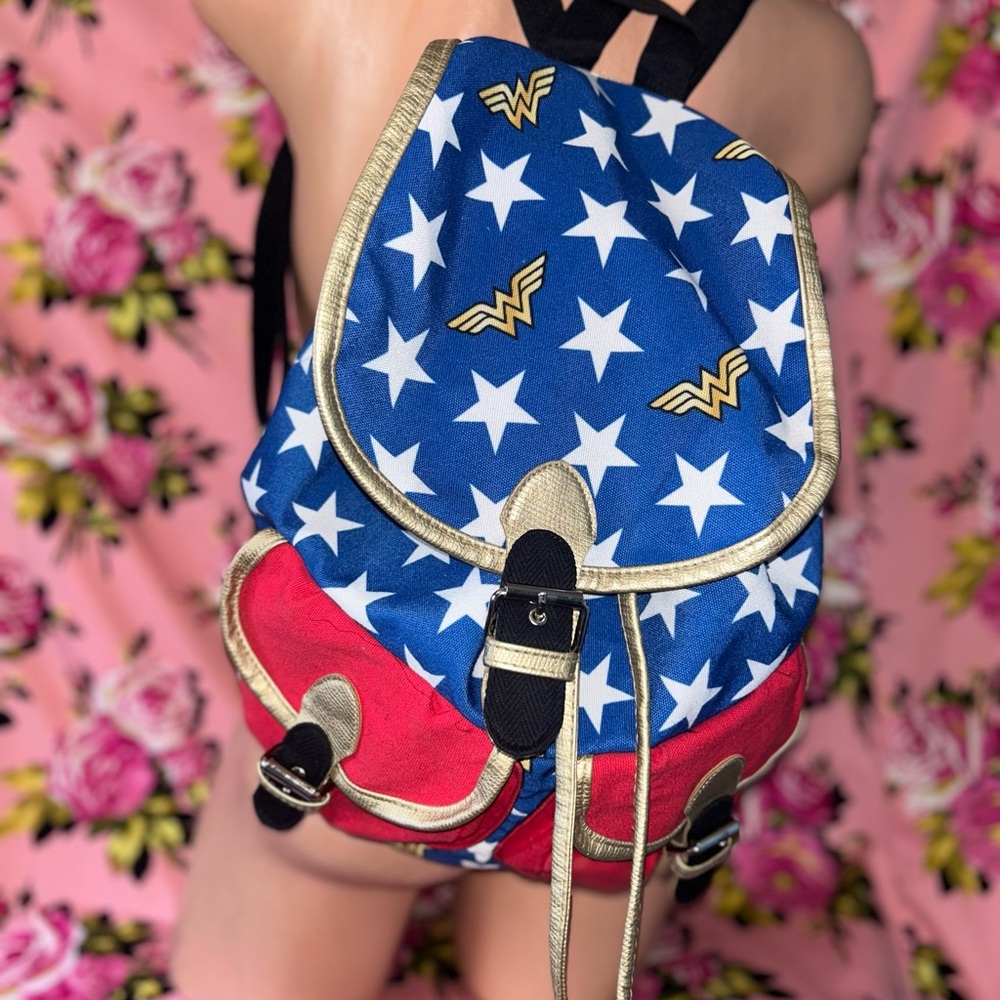 Wonder women backpack kids drawstring school Star Backpack